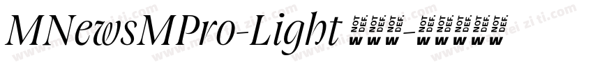 MNewsMPro-Light 作者祓字体转换